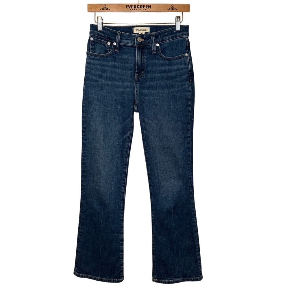 Madewell Jean Mid-Rise Kick Out Flare Denim Anthropologie Blue Women’s Size 25